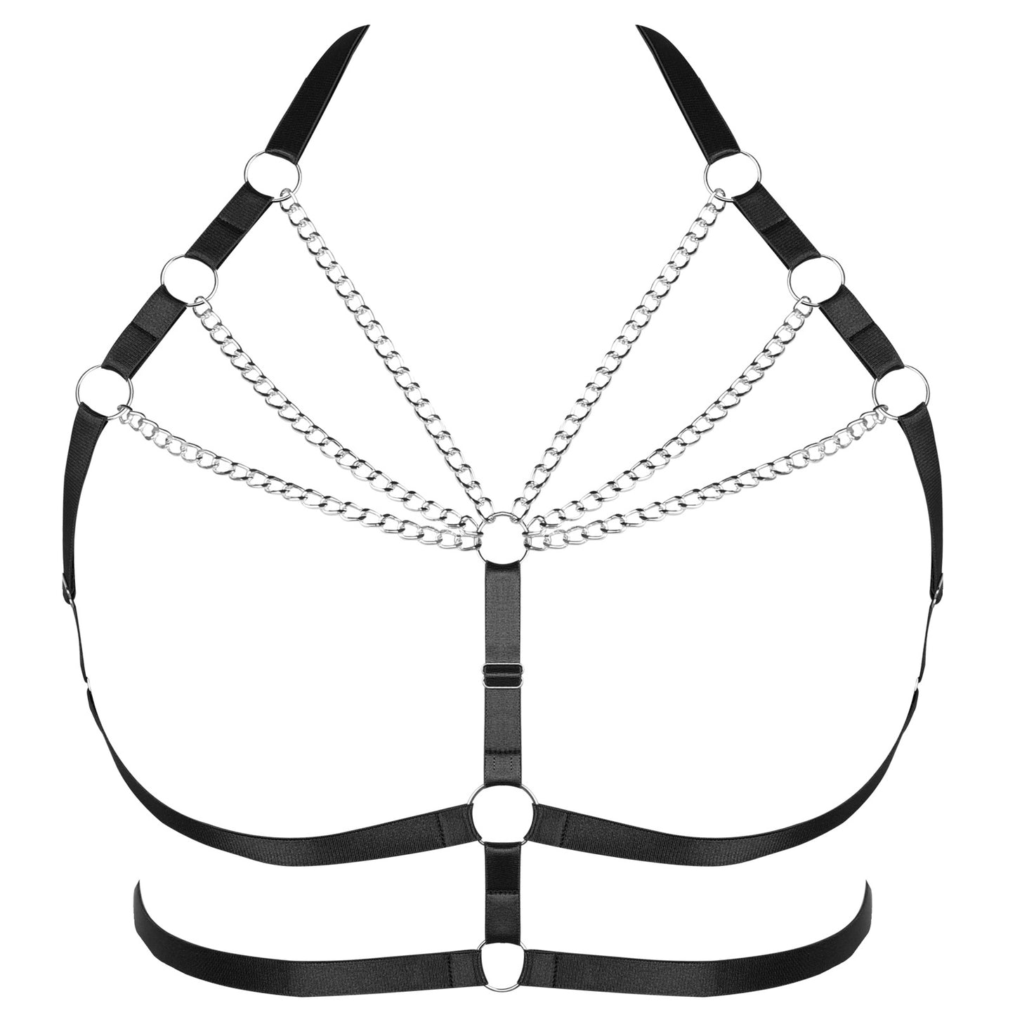 Punk Adjustable Body Chain Top for Halloween Plus Size