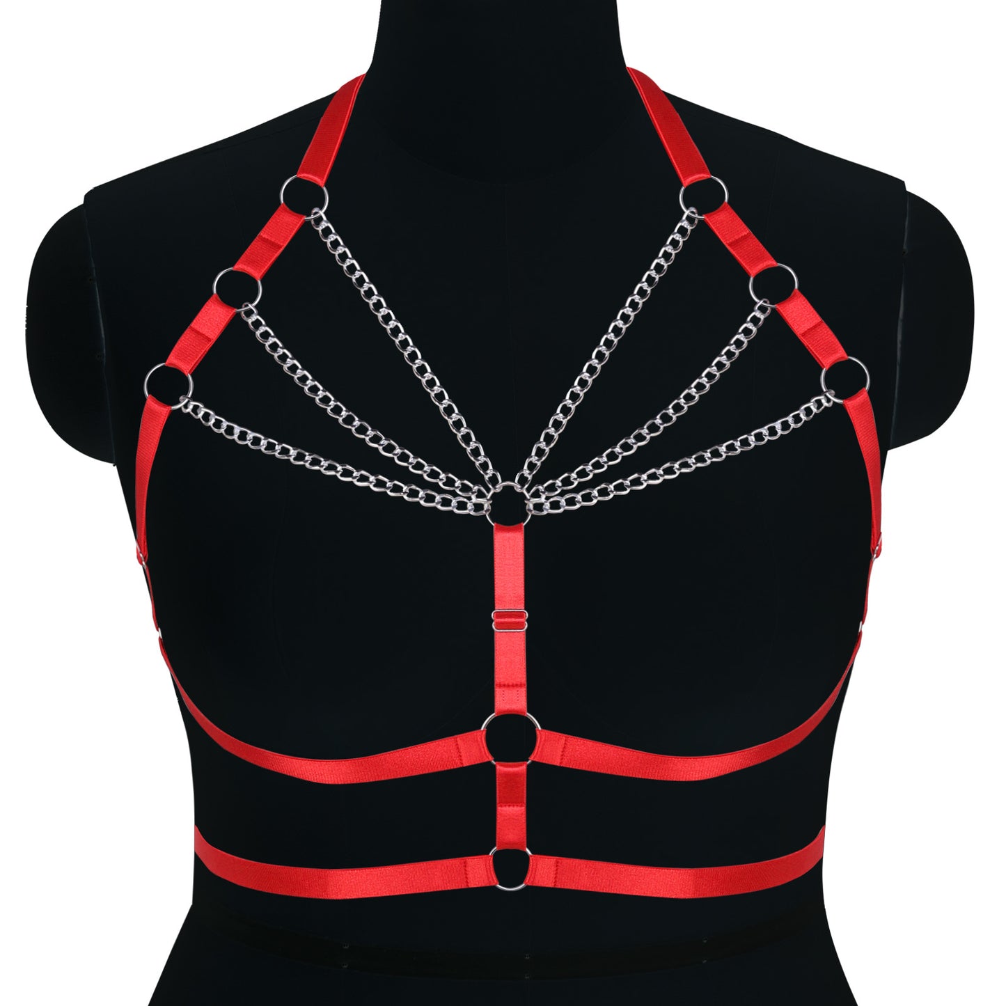 Punk Adjustable Body Chain Top for Halloween Plus Size