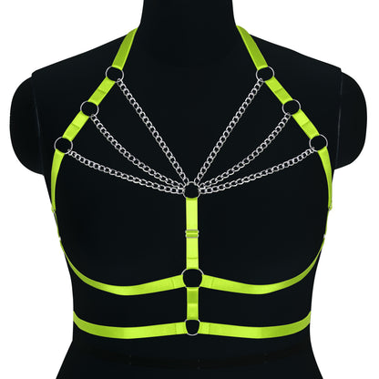 Punk Adjustable Body Chain Top for Halloween Plus Size