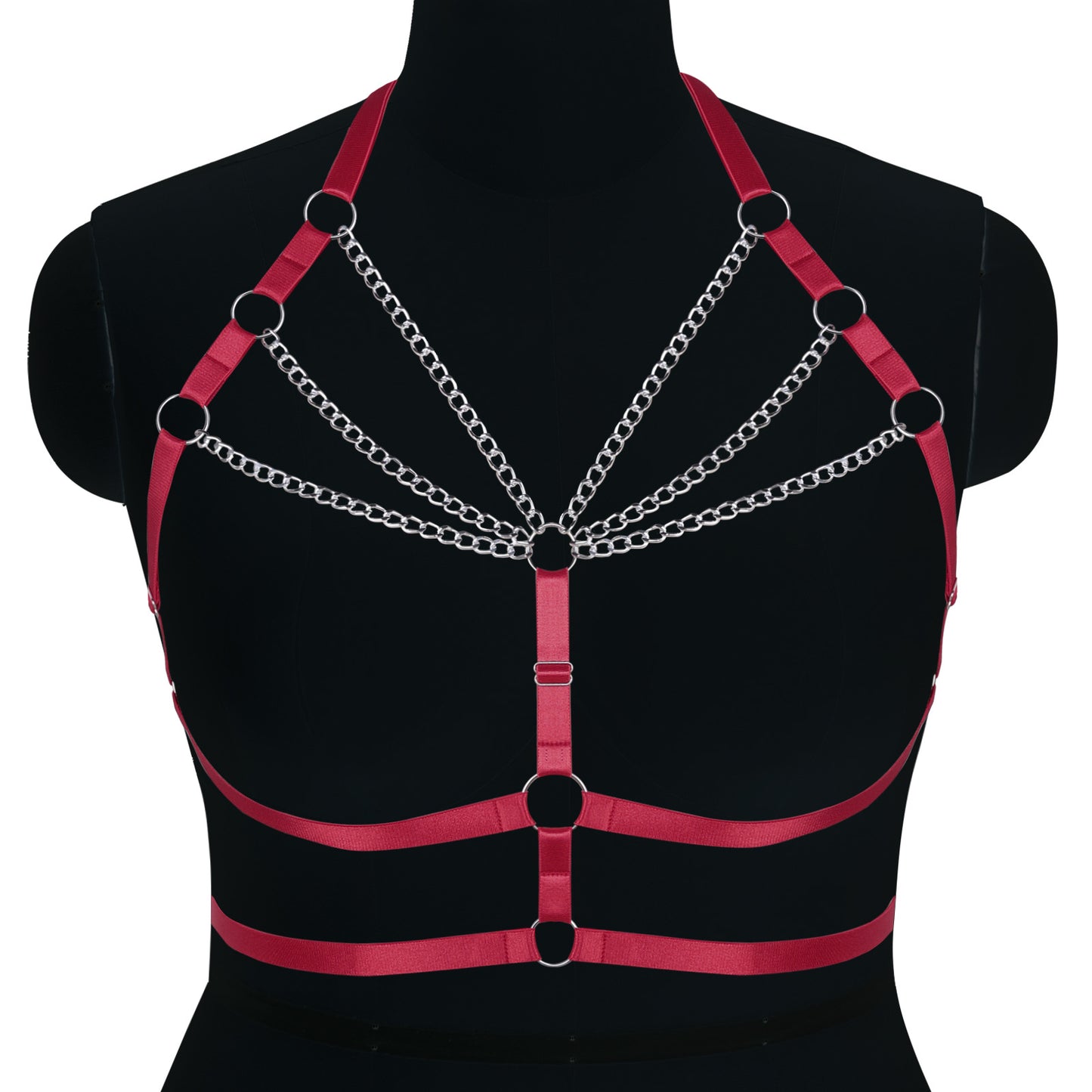 Punk Adjustable Body Chain Top for Halloween Plus Size