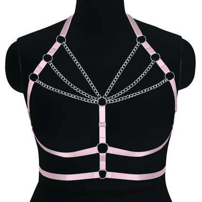 Punk Adjustable Body Chain Top for Halloween Plus Size