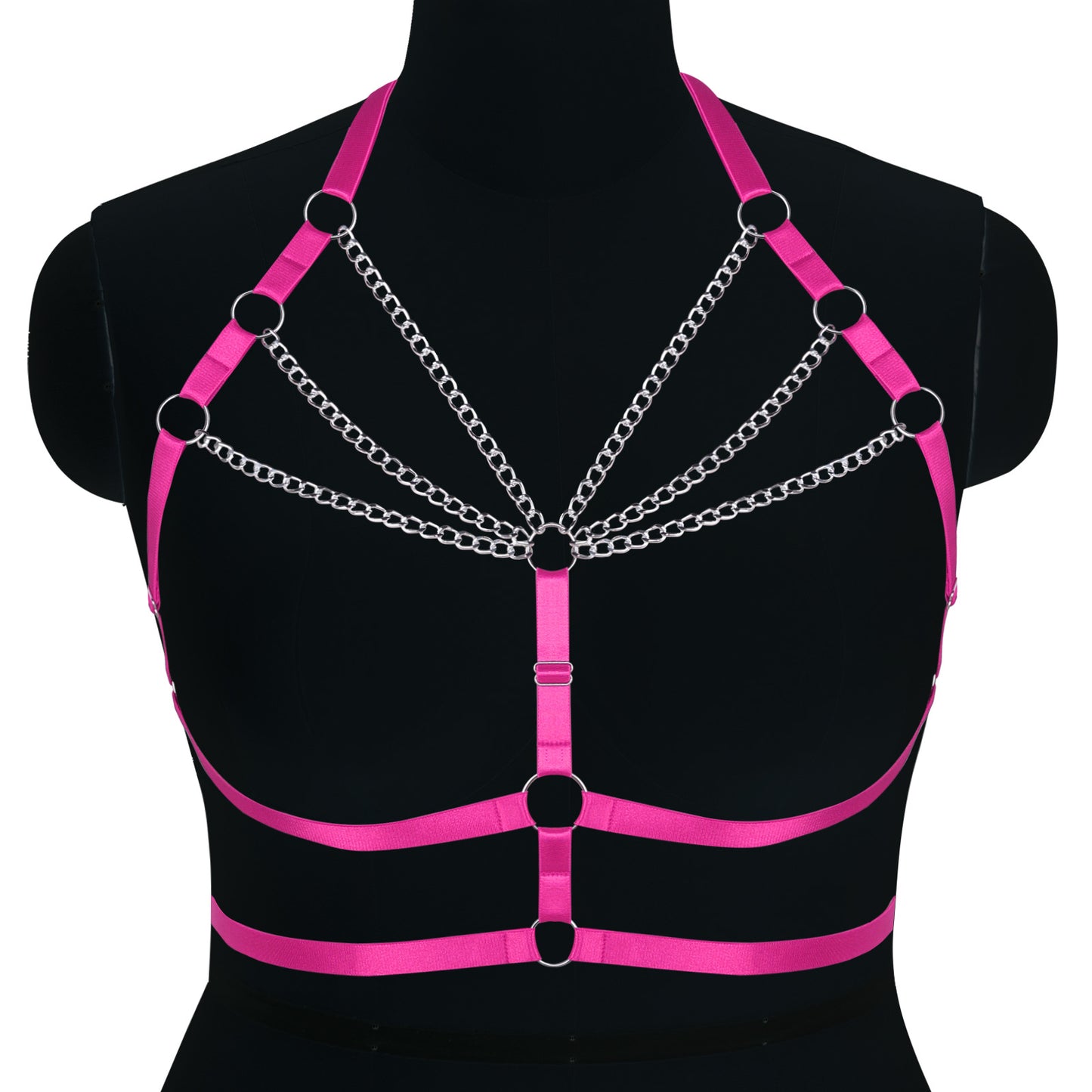 Punk Adjustable Body Chain Top for Halloween Plus Size
