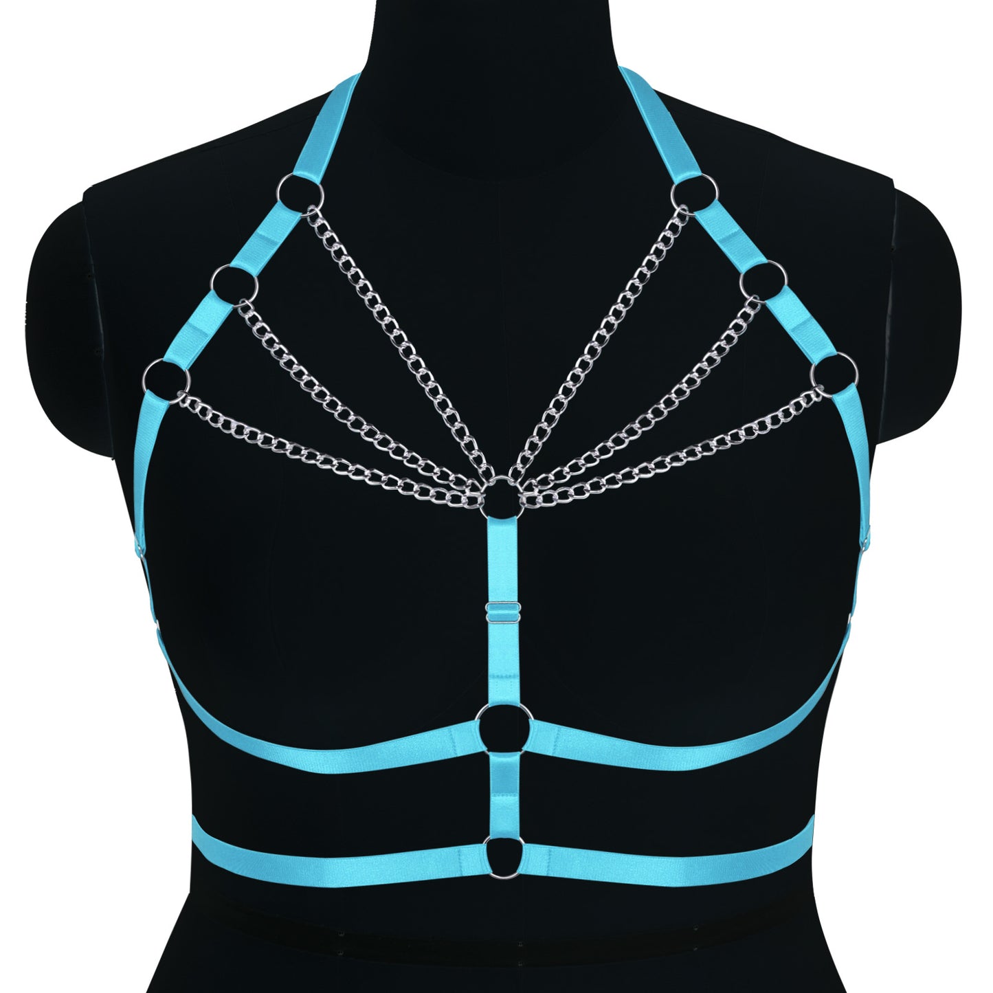 Punk Adjustable Body Chain Top for Halloween Plus Size
