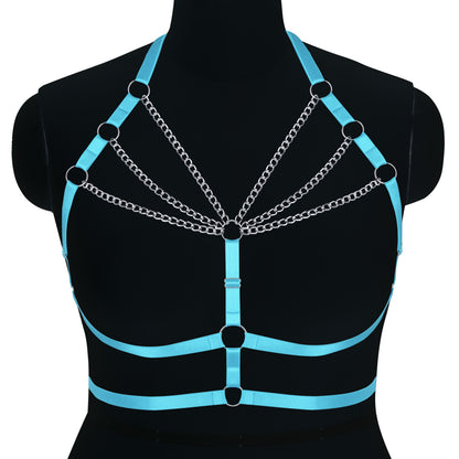 Punk Adjustable Body Chain Top for Halloween Plus Size