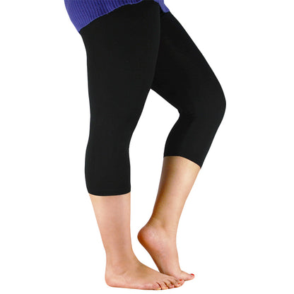 Plus Size Summer Ice Silk Leggings for Curvy Fit