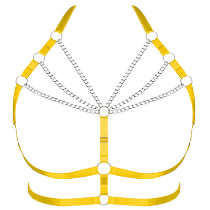 Punk Adjustable Body Chain Top for Halloween Plus Size