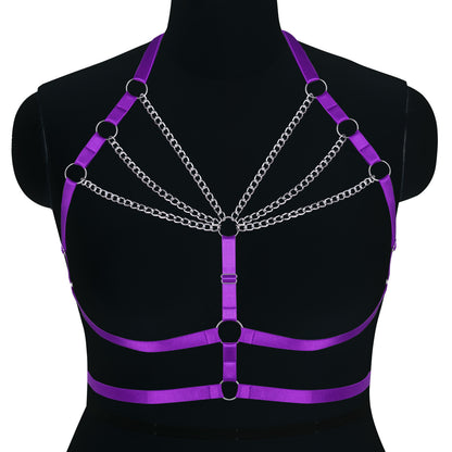 Punk Adjustable Body Chain Top for Halloween Plus Size