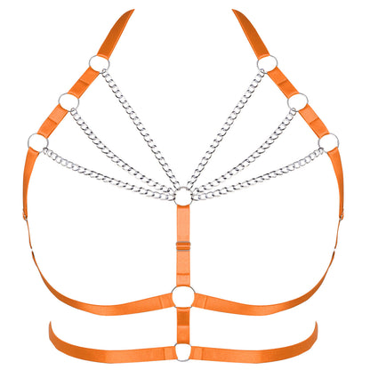 Punk Adjustable Body Chain Top for Halloween Plus Size